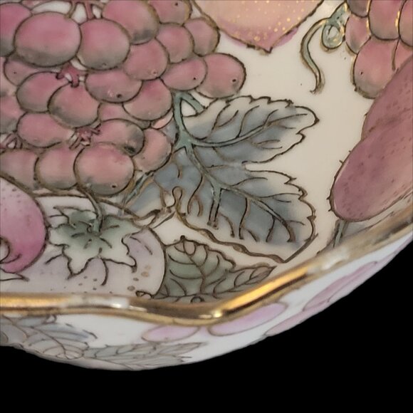 Toyo Porcelain Hand Painted Cloisonne Decorative Bowl Grandma Core - Picture 6 of 9